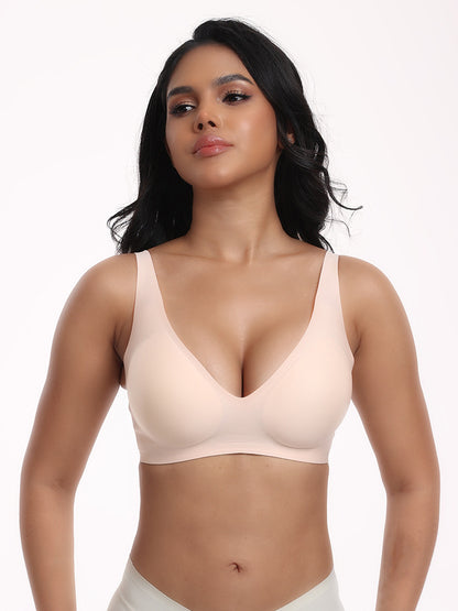 Cross-Border Bra Foreign Trade Women's Popular Seamless Wireless Comfortable Full-Cup Bra Amazon Hot Sale in Stock