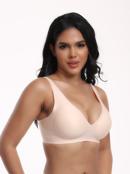 Cross-Border Bra Foreign Trade Women's Popular Seamless Wireless Comfortable Full-Cup Bra Amazon Hot Sale in Stock